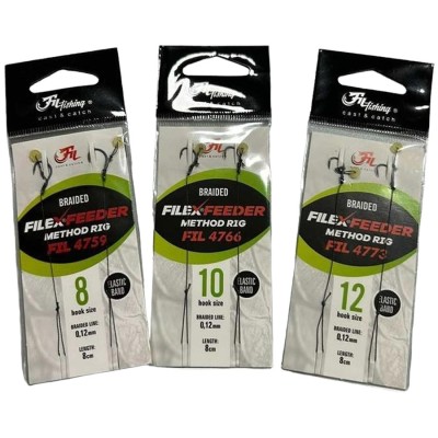 Montura Filex Method Feeder Rig Nr.8, cu Spin 7mm, 2buc/pac foto