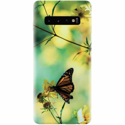 Husa silicon pentru Samsung Galaxy S10, Butterfly foto