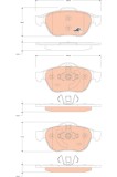 TRW GDB1823 COTEC set placute frana,frana disc