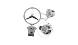 Emblema capota mercedes nichel