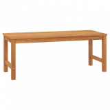 vidaXL Bancă de grădină, 114 cm, lemn masiv de tec