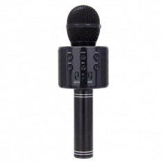 Microfon karaoke, wireless, boxa incorporata, egalizator, reincarcabil, negru, Rotosonic foto