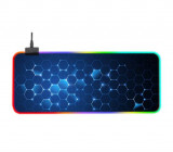 Mouse Pad profesional de gaming, 800x300x4 mm, Albastru