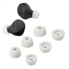 Set 6 Eartip kwmobile pentru Jabra Elite 75t/Elite 65t/Elite Active, Spuma cu memorie, Gri, 60959.22