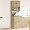 Dulap bucatarie Gossi, stejar sonoma, 60x50x180 cm, lemn prelucrat, bufet