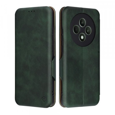 Husa pentru Oppo Reno12 FS 5G / Reno12 FS 4G / Reno12 F 4G / Reno12 F, Techsuit, Safe Wallet Plus, Verde foto