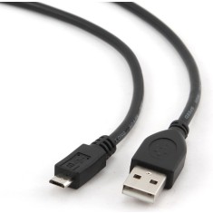 CABLU alimentare si date GEMBIRD, pt. smartphone, USB 2.0 (T) la Micro-USB 2.0 (T), 0.5m, negru, &quot;CCP-mUSB2-AMBM-0.5M&quot; (timbru verde 0.08 lei)