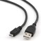 CABLU alimentare si date GEMBIRD, pt. smartphone, USB 2.0 (T) la Micro-USB 2.0 (T), 0.5m, negru, &quot;CCP-mUSB2-AMBM-0.5M&quot; (timbru verde 0.08 lei)
