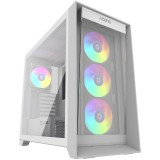 Carcasa AQIRYS XO-1, RGB, Mid Tower, White