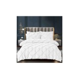 Cumpara ieftin Lenjerie de Pat Finet cu Elastic, Pliuri Brodate, 6 pcs - JOJ524