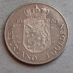M3 C50 - Moneda foarte veche - Olanda ante euro - 1 gulden omagial - 1980