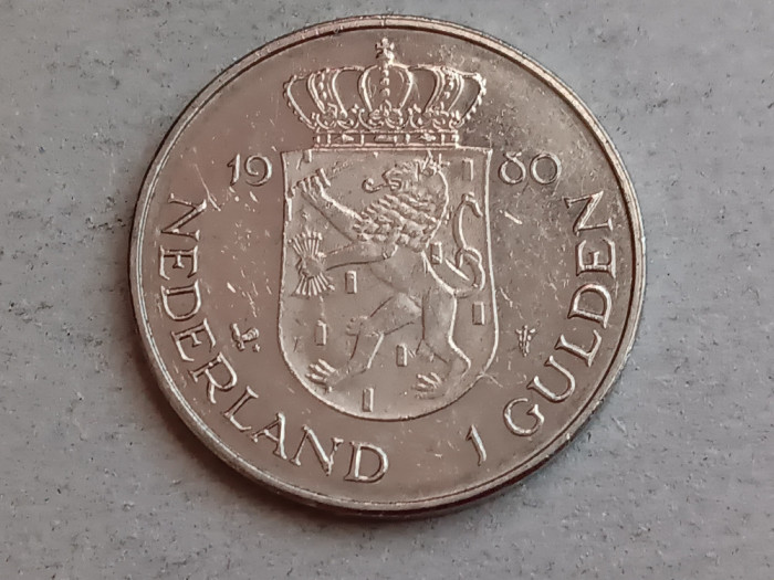 M3 C50 - Moneda foarte veche - Olanda ante euro - 1 gulden omagial - 1980