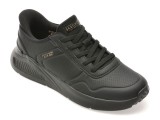 Pantofi sport SKECHERS negri, 177394, din piele ecologica