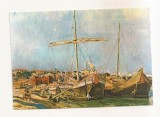 RF112 - Carte Postala - Jean Al. Steriadi - Corabii in portul Braila, necirculata