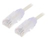 Patch cord UTP alb 1m 28AWG