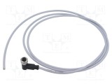 Conector M12 mamă 4 pini &icirc;n unghi cu cablu 2m HARTING