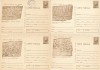 Set complet 20 carti postale Columna lui Traian necirculate, culoare maro/cafeniu, Dupa 1950
