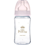 Canpol babies Royal Baby biberon pentru sugari 3m+ Pink 240 ml