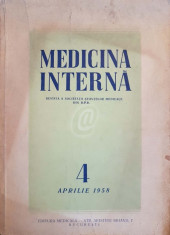 Medicina interna, nr. 4, aprilie 1958 foto