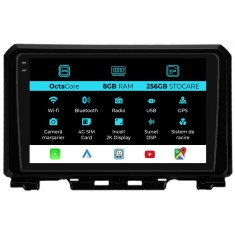 Navigatie Dedicata Suzuki Jimny (2018-2023), 2K, 8Gb Ram, 256Gb Stocare, Carplay