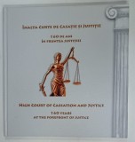 INALTA CURTE DE CASATIE SI JUSTITIE , 160 DE ANI IN FRUNTEA JUSTITIEI , ALBUM FILATELIC ANIVERSAR , TEXT IN ROMANA SI ENGLEZA , 2024, LIPSA TIMBRE !