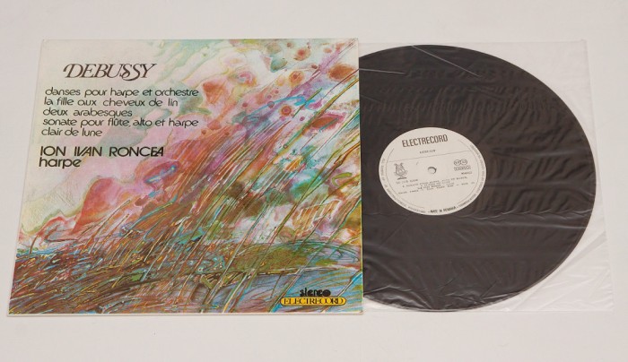 Ion Ivan Roncea (harpa) - Debussy - Clar de lune - disc vinil vinyl LP NOU