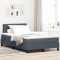 vidaXL Pat cu arcuri cu headboard Gri &icirc;nchis 120 x 190 cm Catifea 3342573