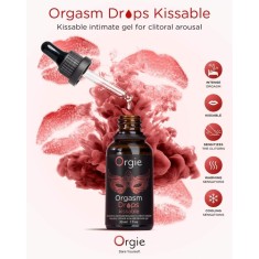 Picaturi stimulatoare Orgasm Drops kissable, 30 ml