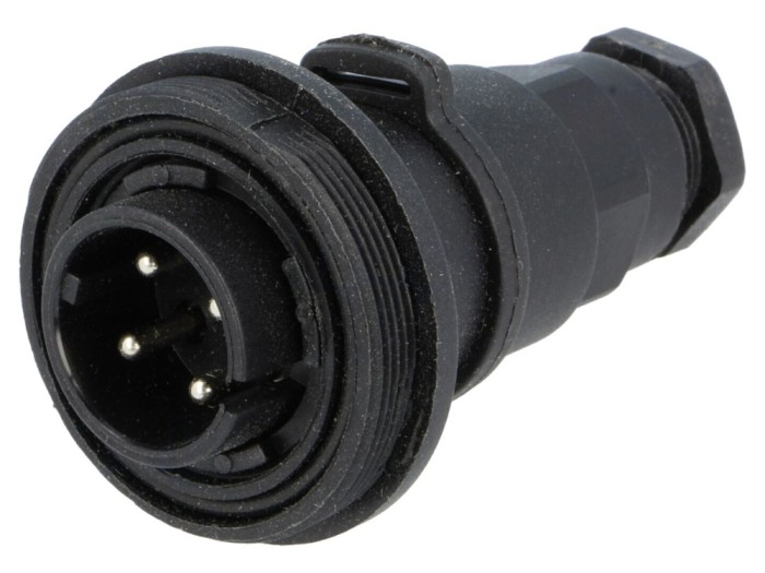 Conector circular 4 pini IP68