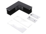 Conector 90&deg; aluminiu negru anodat VARIO30-02