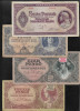 Set Ungaria 100 + 500 + 1000 + 10000 pengo 1945 VG-F-VF, Europa