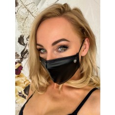 Masca de Protectie cu Pietre Cottelli Collection - Neagra##