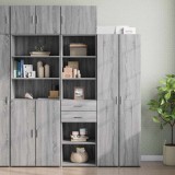 VidaXL Dulap depozitare slim sonoma gri 50x42,5x225 cm lemn prelucrat 3281313