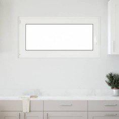 vidaXL Fereastra de subsol RISOR 120x60 cm Pt&amp;Turn DIN st&acirc;nga alb