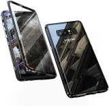 Husa Samsung Galaxy Note 8 Magnetica 360 grade Black, Perfect Fit cu spate de sticla securizata premium +