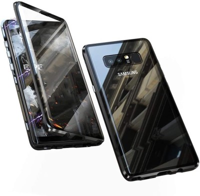 Husa Samsung Galaxy Note 8 Magnetica 360 grade Black, Perfect Fit cu spate de sticla securizata premium + foto