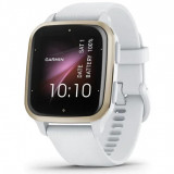 Ceas smartwatch Garmin Venu Sq 2, White/Cream Gold