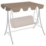 Cumpara ieftin Copertină de rezervă leagăn grădină gri taupe 150/130x105/70 cm