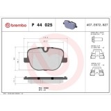 Placute frana Land Rover Range Rover 3 (L322) 03.02-12.12, Range Rover Sport I (L320) 02.05-03.13, Spate, BREMBO