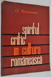 Spiritul Critic in cultura romaneasca - G. Ibraileanu