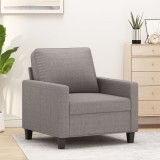 vidaXL Fotoliu canapea, gri taupe, 60 cm, material textil 359154