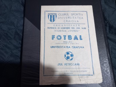 program U Craiova - Jiul foto