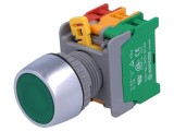 Comutator 22mm Acționare Prin Apăsare 1NC 1NO