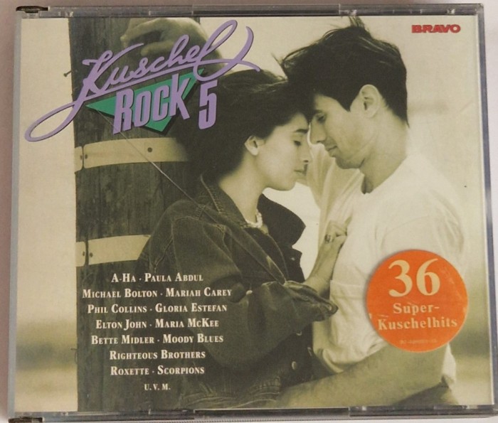 Various &lrm;&ndash; Kuschelrock 5 VG+ / VG_ dublu cd pop rock Columbia Germania 1991
