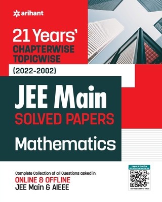 21Years Chapterwise Topicwise (2022-2002) JEE Main Solved Papers Mathematics foto