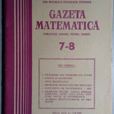 Gazeta matematica nr 7-8 din 1987