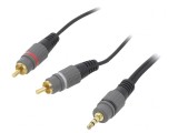 Cablu Audio Jack 3,5mm la RCA 2x 10m Aurit, Gembird