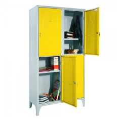 VESTIAR METALIC SCOLAR CU PICIOARE SI 4 USI COLOR SC/4/S, 1000x500x1950 mm (LxlxH), Italia
