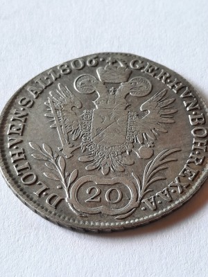 AUSTRIA 20 KREUZER 1806 A foto