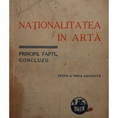 A. C. Cuza - Nationalitatea in arta, editia a treia (editia 1935)